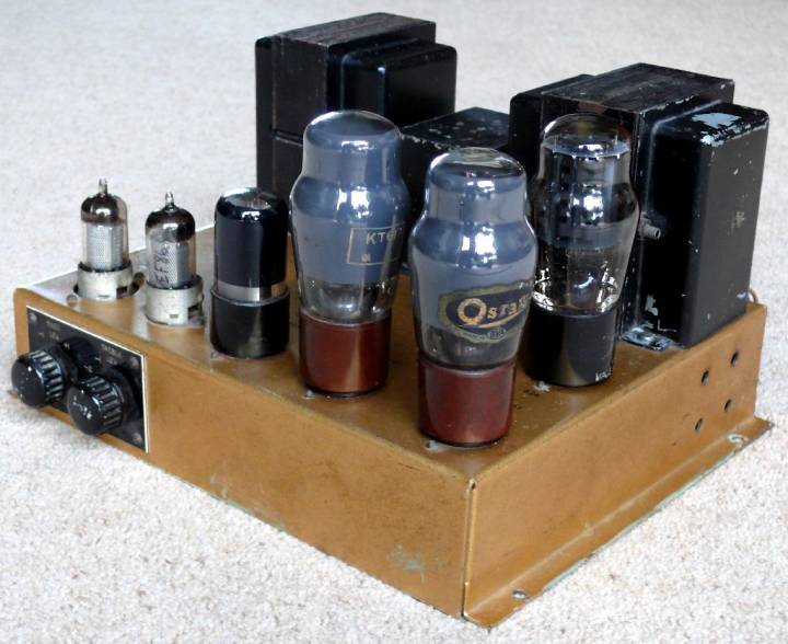 A Leak TL10 amp found in an E80. 1953 BAL-AMi Model E