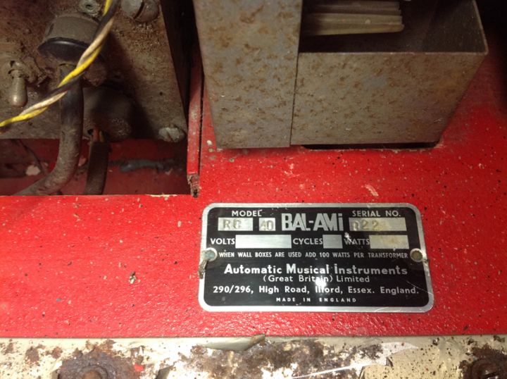 RC40 Wall Box 1957 BAL-AMi RC40 Wall Box
