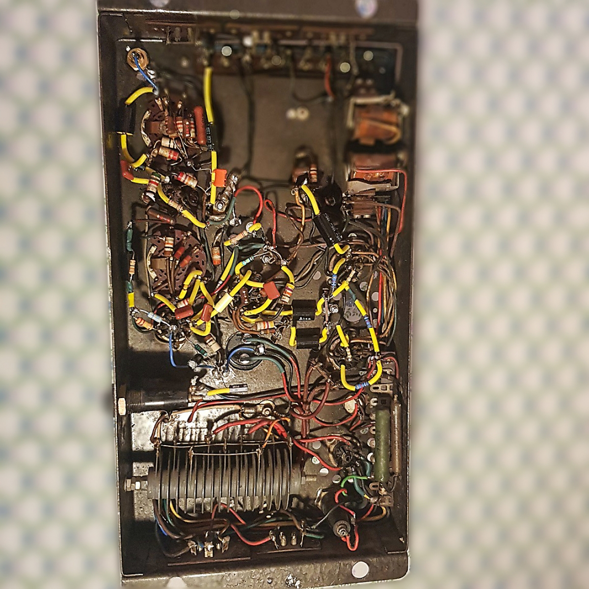 Underside of restored amplifier