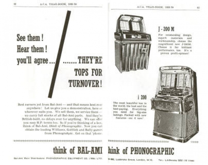 An ad from the trade ACA Year Book, 1958 (Kindly provided by Freddy Bailey) 