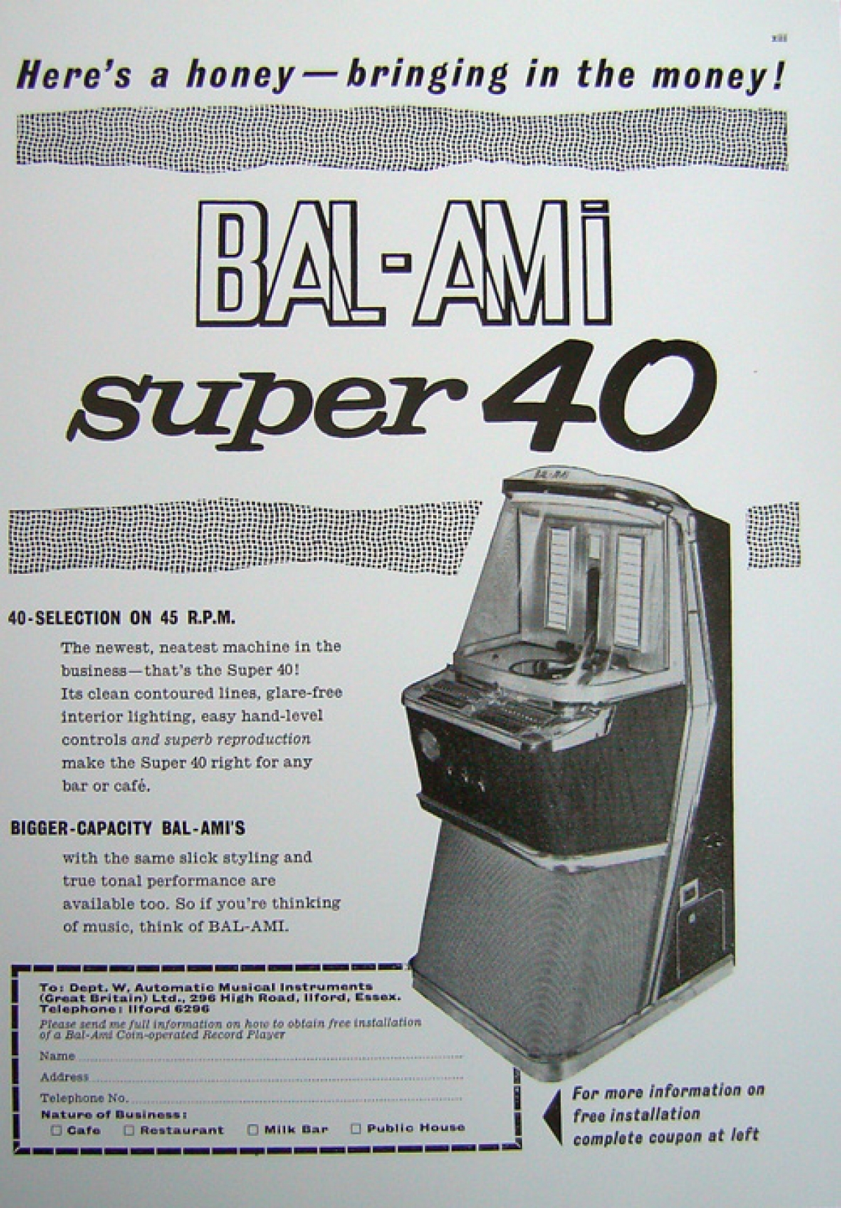 Ad for Super 40 