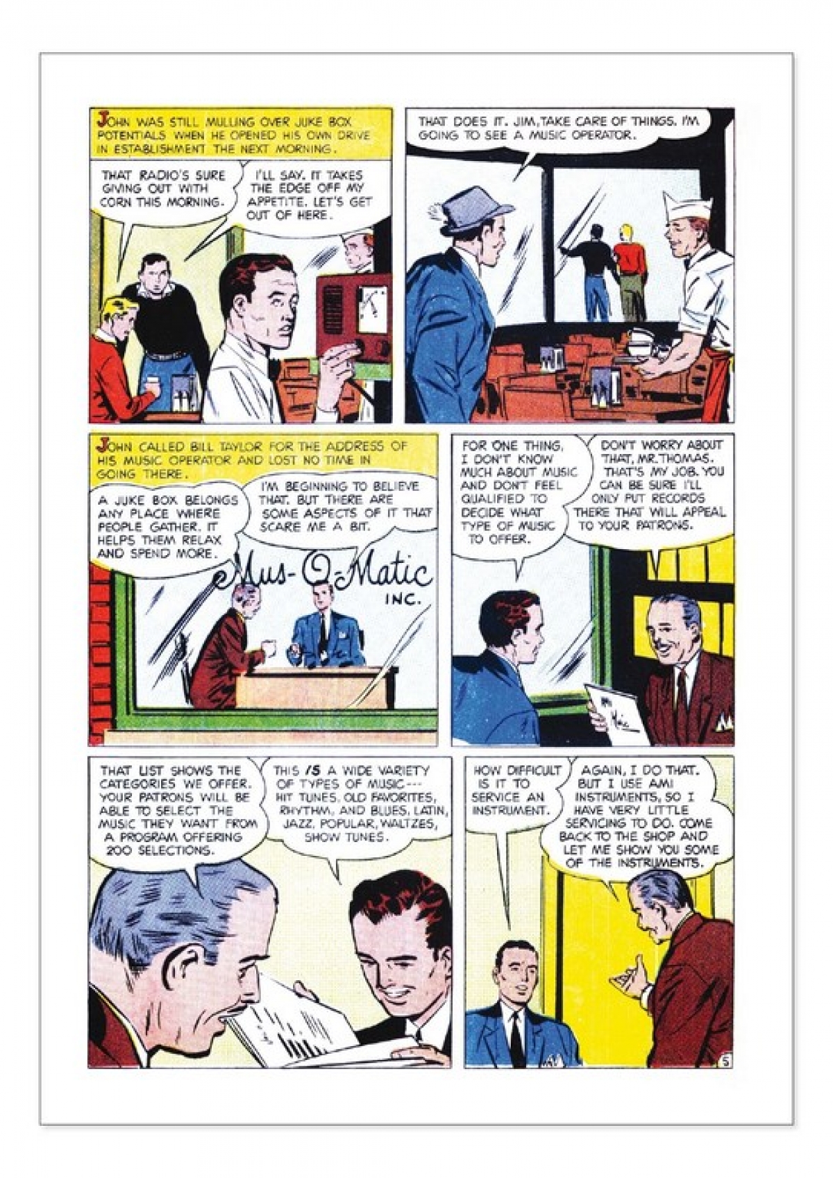 AMi marketing comic strip 
