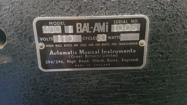 Non-standard serial number plate