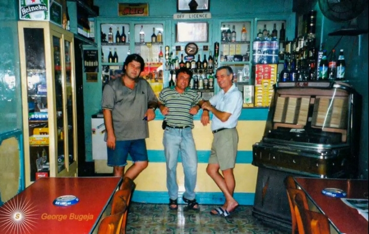 On location at The Blue Danube bar in Malta 